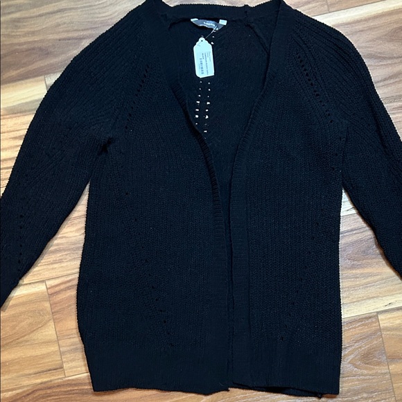 Chenille cardigan open front black small - Picture 1 of 9